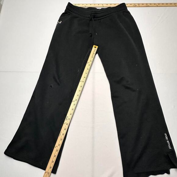Under Armour Size Medium Light Weight Flared Black Sweats - Picture 3 of 6